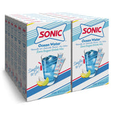 SINGLES TO GO! front box showing Ocean Water branding and packet count, easy grab-and-go