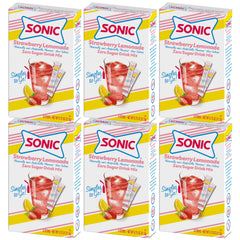 SINGLES TO GO! front box showing strawberry lemonade branding and pack benefit