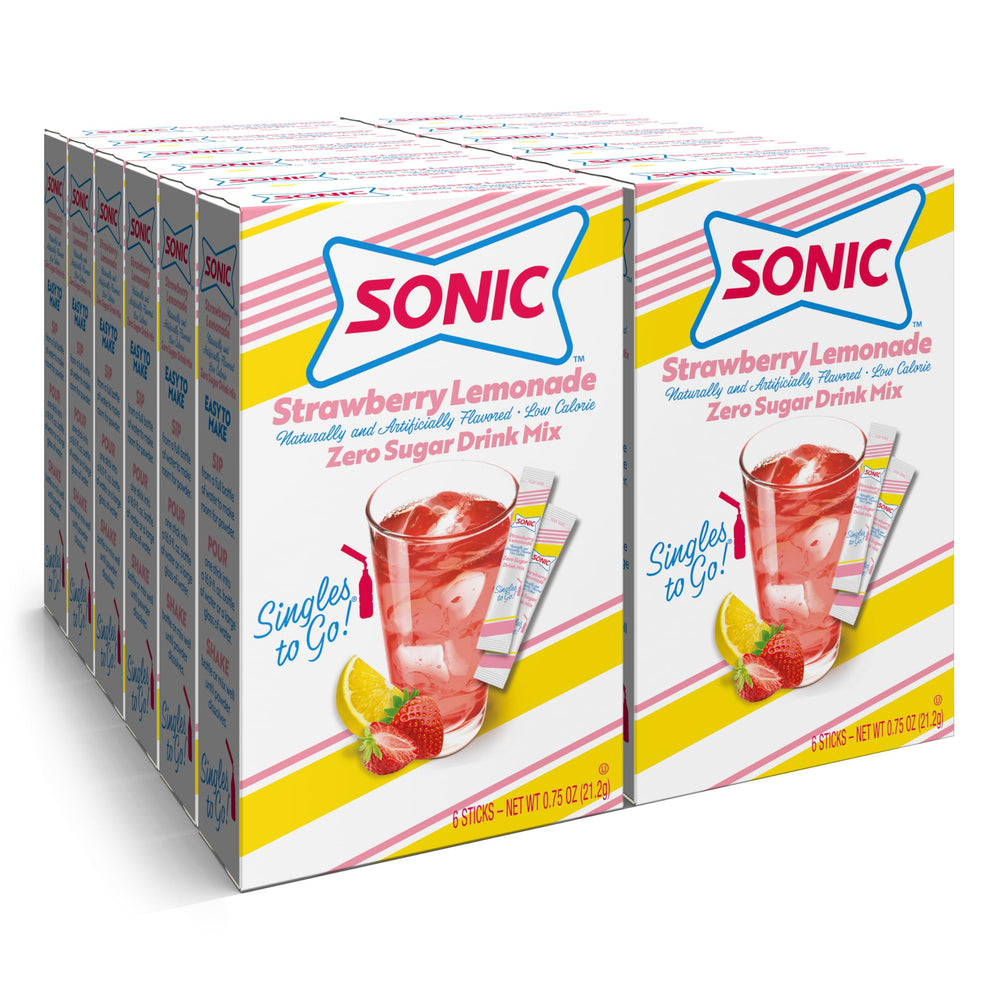 SINGLES TO GO! front box showing 12 boxes and branding for quick selection