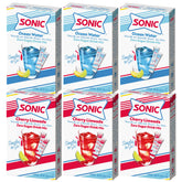 SINGLES TO GO! front packaging showing Ocean Water and Cherry Limeade benefits convenience
