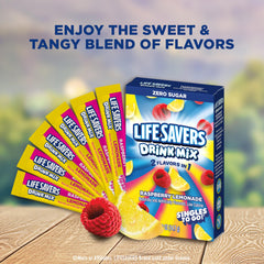 SINGLES TO GO! mixed raspberry lemonade in clear bottle illustrating vibrant color and hydration