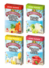 SINGLES TO GO! front boxes showing four flavor variety, convenient selection