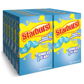 SINGLES TO GO! front box view showing blue raspberry flavor and pack count for quick identification
