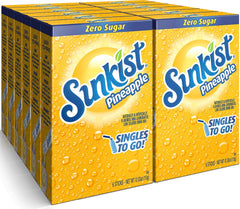 SINGLES TO GO! front packaging showing pineapple flavor and portable benefit