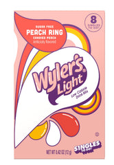 SINGLES TO GO! Wyler's Light close-up of a single packet highlighting portability