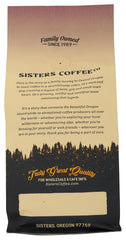Sisters Coffee Company resealable zipper on bag keeping beans fresher for longer storage