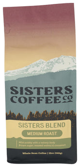 Sisters Coffee Company front packaging showing resealable bag and branding for freshness