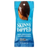 SKINNYDIPPED front packaging showing 15 single-serve bags and clear branding benefit convenience