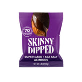 SKINNYDIPPED front packaging showing 24 mini bags and product branding benefit convenience