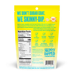 SKINNYDIPPED Lemon Bliss almonds highlighting zesty coating and crunch