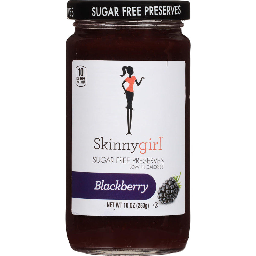 Skinnygirl front label showing blackberry mule flavor and kosher badge