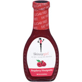 Skinnygirl bottle front view showing raspberry vinaigrette and calorie benefit