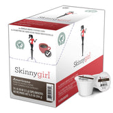 Skinnygirl front packaging showing 24-count pods and bold roast benefits