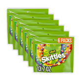 Skittles sour front packaging showing vibrant colors and shareable size