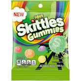 Skittles front pack showing bright sour gummies and branding for easy recognition