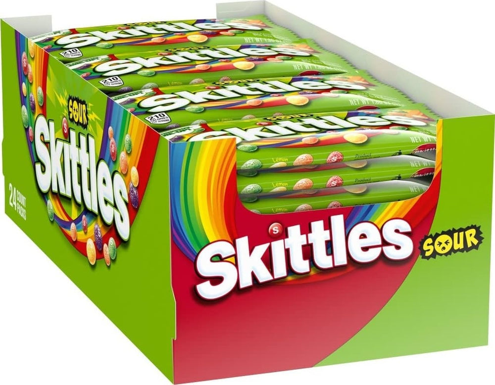 SKITTLES sour front packaging showing full-size pack for easy sharing