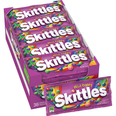 SKITTLES Wild Berry front packaging showing colorful pouch and brand appeal