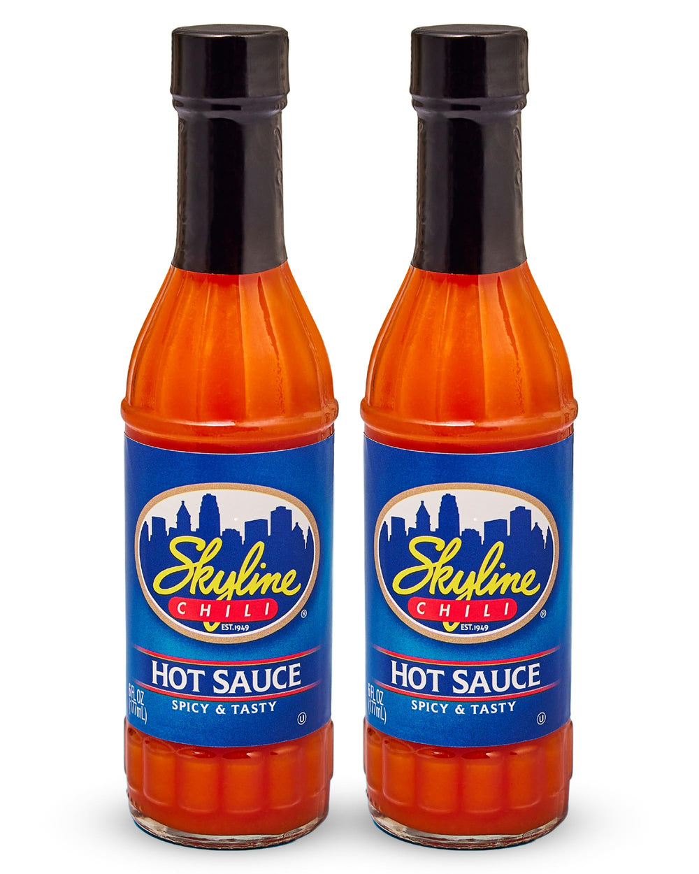 Skyline Chili front packaging showing bold branding and spicy flavor benefit