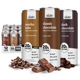 Slate front packaging 12 cans showing variety pack and nutrition benefits