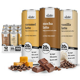 Slate front-packaging of the energy variety pack, convenient grab-and-go protein