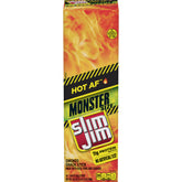 Slim Jim front packaging showing bold Hot AF branding and box benefit