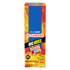 Slim Jim front packaging showing 18-count box and product branding for easy stocking
