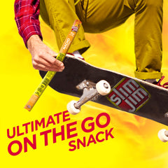 Slim Jim stick held in hand to show Giant size and satisfying portion