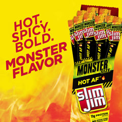 Slim Jim individually wrapped stick ready to carry for convenient snacking