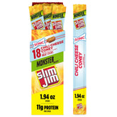 Slim Jim front packaging showing SONIC Chili Cheese flavor and box count for quick selection