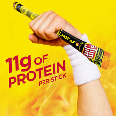 Slim Jim nutrition label view showing protein content and ingredient info