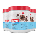 SlimFast front packaging showing product name and servings benefits