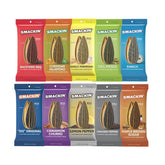 SMACKIN' front packaging variety pack showing ten 1.5oz bags and bold branding benefit convenience