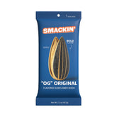 SMACKIN' front packaging showing six 1.5oz bags and bold branding for grab-and-go convenience