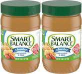 Smart Balance jar front packaging showing rich roast chunky label and size benefits