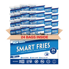 SMART FRIES front packaging showing 24-pack for easy stocking
