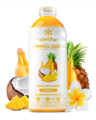 Smartfruit bottle front view showing Aloha Pineapple flavor and size benefit