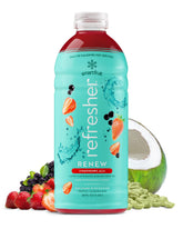 Smartfruit bottle front label showing Strawberry Acai brand and clear product identity