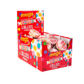 Smarties front box showing 24-count pack and colorful lollipops, brand visibility and bulk convenience