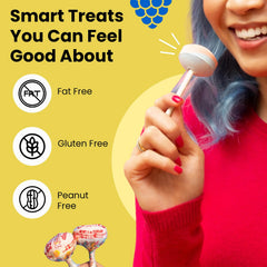Smarties individual wrapped Mega lollipop highlighting hygiene and convenience