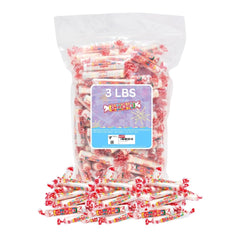 Smarties front packaging showing brand and 3-pound bag, convenient bulk supply