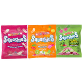 Smarties Squashies front packaging showing three 5 oz bags and vibrant branding for easy selection
