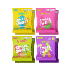 SmartSweets front box of sour variety pack showing branding and contents