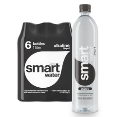 smartwater alkaline front packaging showing clean branding and convenience