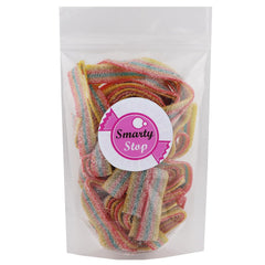 Smarty Stop sour belts in bowl staged for parties showing convenient sharing