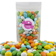 Size comparison of Smarty Stop two-pound bag beside common kitchen items to show quantity