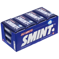 smint close-up texture of peppermint mints highlighting smooth surface