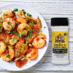 Smoke n Sanity close-up of granules and garlic essence reveals texture and rich aroma benefit flavor