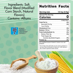 Smoke n Sanity label closeup highlighting Monash low FODMAP certification