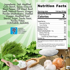 Smoke n Sanity sprinkled on garden salad adding bright ranch flavor without dairy