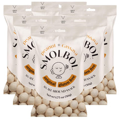 Smolbol front packaging showing flavor and pack size and easy grab-and-go benefit